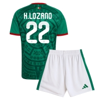 Mexiko Hirving Lozano #22 Hemmatröja Barn VM 2026 Kortärmad (+ Korta byxor)